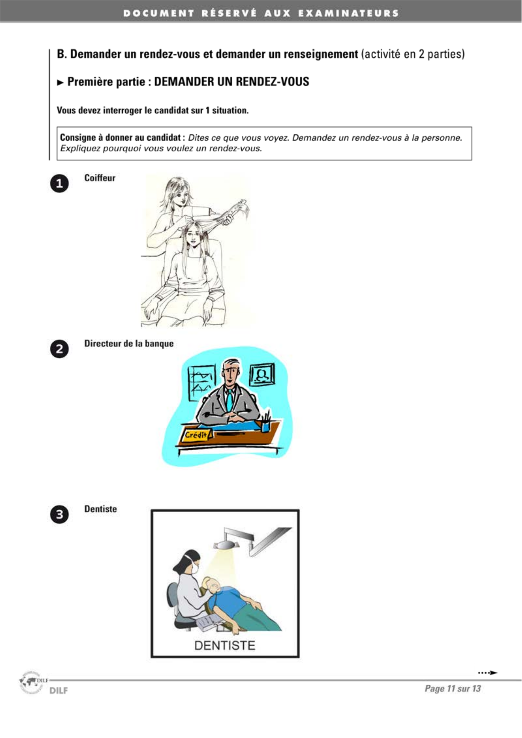 Activité 3 — Exprimer un besoin ou demander un rendez-vous et un renseignement 3